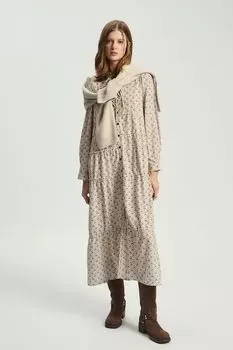 Платье с воланами с принтом Nume