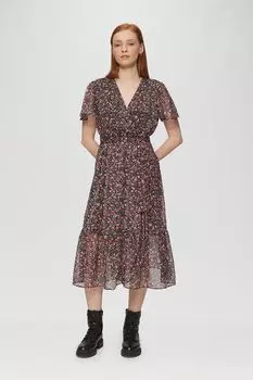 Платье с воланом и принтом s.Oliver