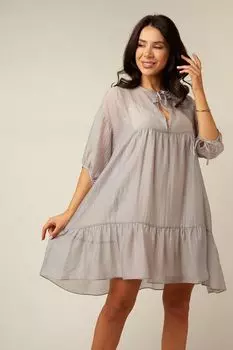 Платье с воланом свободного кроя ESFIR