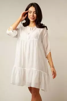 Платье с воланом свободного кроя ESFIR