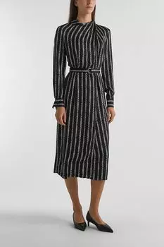 Платье с запахом и застежкой на воротнике SABRINA SCALA