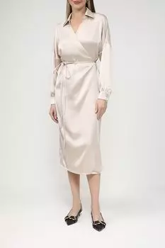 Платье с запахом на поясе BELUCCI