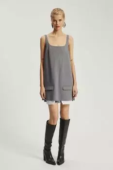 Платье-сарафан с фальш карманами Nume