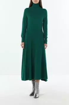 Платье шерстяное с воротником стойкой расклешенное SABRINA SCALA