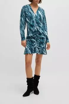 Платье со сборками спереди BOSS