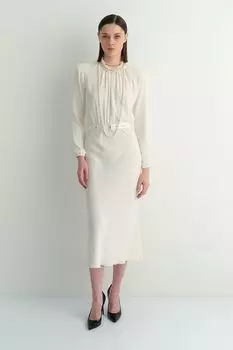 Платье со сборкой на груди LAROOM