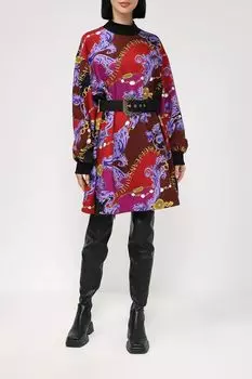Платье-свитшот с поясом VERSACE JEANS COUTURE