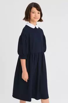 Платье свободного кроя со съемным воротником SMENA