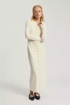 Платье трикотажное на пуговицах Nume