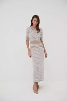 Платье трикотажное приталенное с принтом DREAMS by Alena Akhmadullina