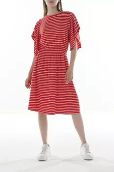 Платье трикотажное приталенное в полоску Taifun