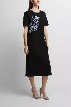 Платье трикотажное с аппликацией Auranna