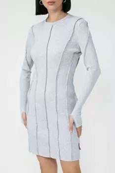 Платье трикотажное с декоративными швами BELUCCI