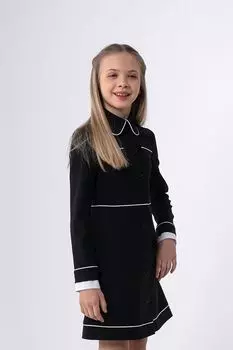 Платье трикотажное с контрастной отделкой Smena