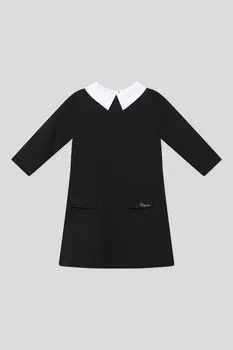 Платье трикотажное с контрастным воротником Choupette