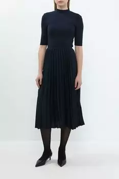 Платье трикотажное с плиссированной юбкой Tommy Hilfiger