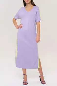 Платье трикотажное с разрезами ELEGANZZA