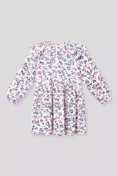 Платье трикотажное с рюшами и принтом Minymo