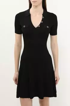 Платье трикотажное с v-вырезом Guess