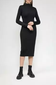 Платье трикотажное с воротником Calvin Klein Jeans