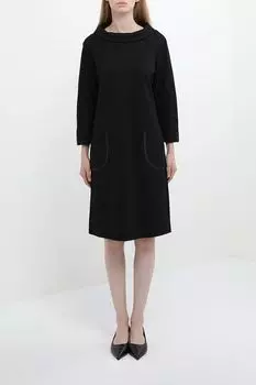 Платье трикотажное с воротником стойкой и карманами Betty Barclay