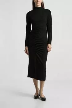 Платье трикотажное со сборкой HUGO