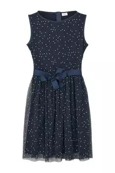 Платье в горошек с бантом s.Oliver