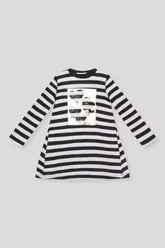 Платье в полоску с принтом Mayoral