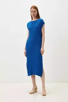 Платье вязаное без рукавов текстурное с разрезами Marhatter