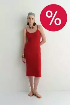 Платье вязаное на бретельках LAROOM