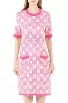 Платье вязаное с принтом BELUCCI