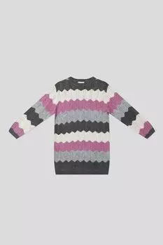 Платье вязаное с принтом Mayoral