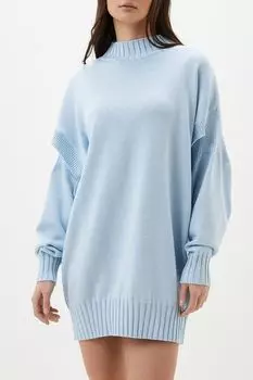 Платье вязаное с воротником стойкой KSI KSI