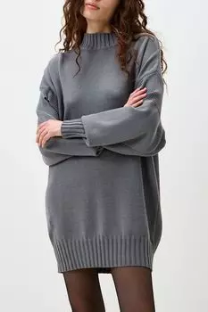 Платье вязаное с воротником стойкой KSI KSI