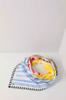 Платок из хлопка и шелка с принтом Fraas