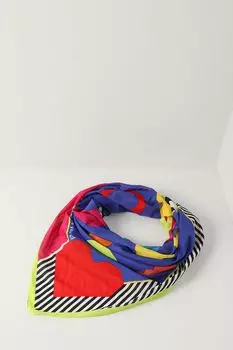 Платок из хлопка и шелка с принтом Fraas