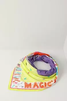 Платок из хлопка и шелка с принтом Fraas