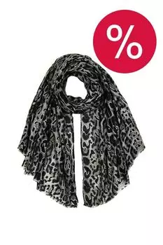 Платок из смесового хлопка с принтом Mellizos