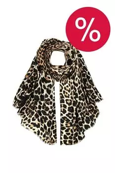 Платок из смесового хлопка с принтом Mellizos