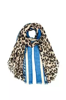 Платок из смесового хлопка с принтом Mellizos