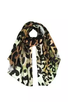 Платок из смесового хлопка с принтом Mellizos