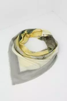 Платок из смесовой шерсти с принтом Auranna