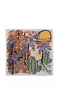 Платок с добавлением шелка с принтом Labbra