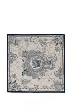 Платок с добавлением шелка с принтом Labbra