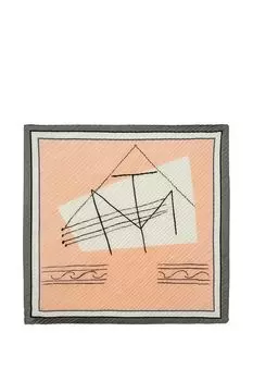 Платок с добавлением шелка с принтом Labbra