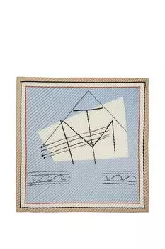 Платок с добавлением шелка с принтом Labbra