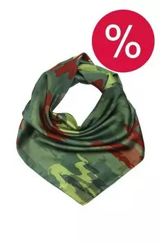 Платок с добавлением шелка с принтом Mellizos