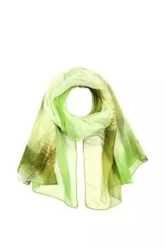 Платок с добавлением шелка с принтом Mellizos