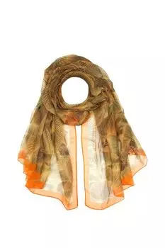 Платок с добавлением шелка с принтом Mellizos