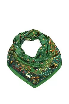 Платок с добавлением шелка с принтом Mellizos